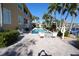 Private pool and patio area with seating at 3216 Purple Martin Dr # 123, Punta Gorda, FL 33950