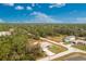 Single-story house on a spacious lot, aerial view at 6104 Plamendon Ave, North Port, FL 34291