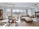 Living room features water views and comfortable seating at 6365 Scorpio Ave, North Port, FL 34287