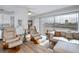 Relaxing living room with water view and comfy seating at 6365 Scorpio Ave, North Port, FL 34287