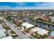 Aerial view showcasing home's location and canal access at 760 Bal Harbor Blvd, Punta Gorda, FL 33950