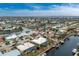 Aerial view of canal-front home with pool at 760 Bal Harbor Blvd, Punta Gorda, FL 33950