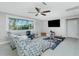 Spacious living room with large window and TV at 760 Bal Harbor Blvd, Punta Gorda, FL 33950