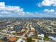 Aerial view of a house with a pool and a large backyard located on a canal at 840 Via Tunis, Punta Gorda, FL 33950