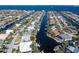 Wide aerial view showing the property and surrounding canals at 88 Sabal Dr, Punta Gorda, FL 33950