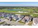 Aerial view of luxury homes and golf course community at 10628 Nicklaus Ct, Englewood, FL 34223