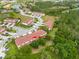 Aerial view of townhome with two-car garage and private yard at 1259 Jonah Dr, North Port, FL 34289