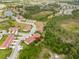 Aerial view of townhome with two-car garage and private yard at 1259 Jonah Dr, North Port, FL 34289