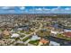 Bird's eye view of property and surrounding canal-front homes at 1380 Willet Ct, Punta Gorda, FL 33950