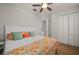 King-size bed, wood floors, and ample closet space at 1380 Willet Ct, Punta Gorda, FL 33950