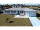 Cute Florida Ranch home with blue accents at 143 Rotonda Cir, Rotonda West, FL 33947