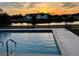 Here is a stunning sunset view from the pool, a perfect way to end the day at 143 Rotonda Cir, Rotonda West, FL 33947