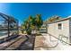 Landscaped backyard with shed and trees at 160 Salem Nw Ave, Port Charlotte, FL 33952