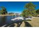 Private dock with pathway providing direct water access at 160 Salem Nw Ave, Port Charlotte, FL 33952