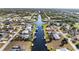 Aerial view of waterfront homes and community at 18170 Avonsdale Cir, Port Charlotte, FL 33948