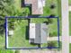 Overhead view of house and backyard at 20430 Dial Ave, Port Charlotte, FL 33952