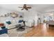 Bright and airy living room with white leather furniture at 20430 Dial Ave, Port Charlotte, FL 33952