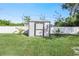 Exterior view of a storage shed in the backyard at 20430 Dial Ave, Port Charlotte, FL 33952