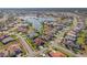 Aerial view showing home location in a residential neighborhood at 2408 Silver Palm Rd, North Port, FL 34288