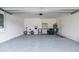 Garage with epoxy floor and extra storage at 2784 Dode Ave, North Port, FL 34288