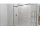 Clean and bright shower stall with tile surround at 2784 Dode Ave, North Port, FL 34288