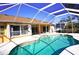 Relaxing pool area with screened enclosure at 2812 Cabaret St, Port Charlotte, FL 33948