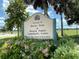 Welcome to Butler Park and Morgan Gathering Community Center sign at 3341 Briant St, North Port, FL 34287