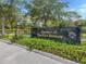 Entrance sign for the 'Garden of The Five Senses' park at 3341 Briant St, North Port, FL 34287