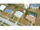 Aerial view of property, showing its size and location within the neighborhood at 350 Duxbury Ave, Port Charlotte, FL 33952