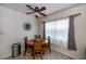 Cozy dining area with wood table and chairs, near window at 350 Duxbury Ave, Port Charlotte, FL 33952