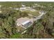 Bird's eye view of house with screened patio and surrounding nature at 3953 Vehlin St, North Port, FL 34286