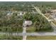 Overhead view of the house and its surroundings, including neighborhood at 3953 Vehlin St, North Port, FL 34286