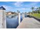 Private boat dock situated on a calm waterway at 5221 Almar Dr, Punta Gorda, FL 33950