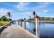 Private boat dock with access to the waterway at 5221 Almar Dr, Punta Gorda, FL 33950