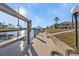 Private boat dock with lift and walkway at 638 Andros Ct, Punta Gorda, FL 33950