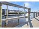 Private boat lift on a canal-front property at 638 Andros Ct, Punta Gorda, FL 33950