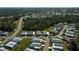 Aerial view showing home's location in a residential community at 805 Manchester Ct, Englewood, FL 34223