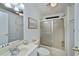 Clean bathroom with a tub shower combination at 805 Manchester Ct, Englewood, FL 34223