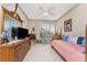 Guest bedroom with day bed and lots of storage at 10214 Windsong Rd, Punta Gorda, FL 33955