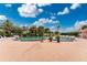 Relaxing kidney-shaped pool with surrounding patio at 10214 Windsong Rd, Punta Gorda, FL 33955