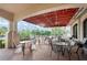 Community patio with shaded seating and scenic views at 10214 Windsong Rd, Punta Gorda, FL 33955