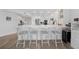 Modern kitchen with stainless steel appliances and island at 115 Breakers Ct # 111, Punta Gorda, FL 33950