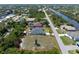 Aerial view showcasing house and large lot at 15105 Aldama Cir, Port Charlotte, FL 33981