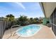 Refreshing rectangular pool with patio at 1845 Edison Dr, Englewood, FL 34224