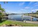 Scenic canal view with boat dock and lift at 1849 Jamaica Way, Punta Gorda, FL 33950