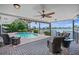Inviting pool area with patio and waterfront views at 1849 Jamaica Way, Punta Gorda, FL 33950