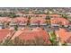 Aerial view of community with numerous townhouses and shared amenities at 240 W End Dr # 1011, Punta Gorda, FL 33950