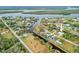 Aerial view showing home's location on a canal at 28434 Sabal Palm Dr, Punta Gorda, FL 33982