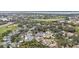 Aerial view of community, highlighting location near water at 3112 Club Dr # 124, Port Charlotte, FL 33953