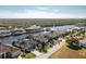 Aerial view of a waterfront home in a luxury community at 333 Santander Ct, Punta Gorda, FL 33950